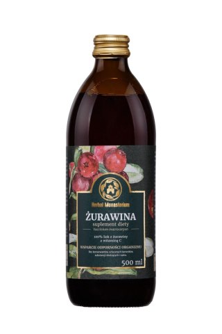 Żurawina, sok naturalny z Żurawiny 100% 500 ml